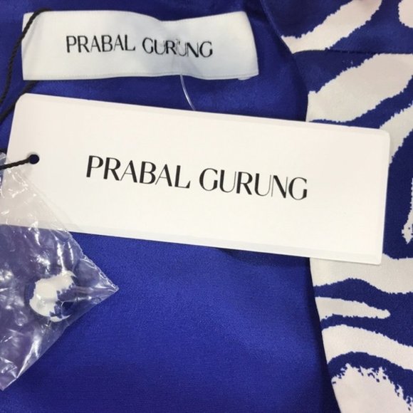 PRABAL GURUNG Charmeuse Animal-print Silk Dress - Picture 12 of 14